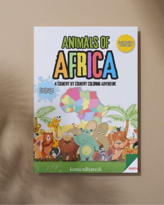 Animals of Africa: A Coloring Adventure Through the 54 Countries of Africa
